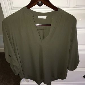 Lush roll sleeve top
